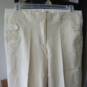 Seersucker capris